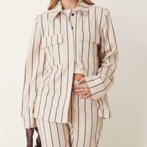 ASOS DESIGN Stone Stripe Tailored Blazer | SOLD OUT on ASOS | Size M